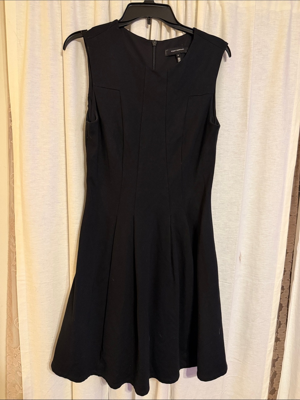 Robert Rodriguez Black Sleeveless Midi Dress
